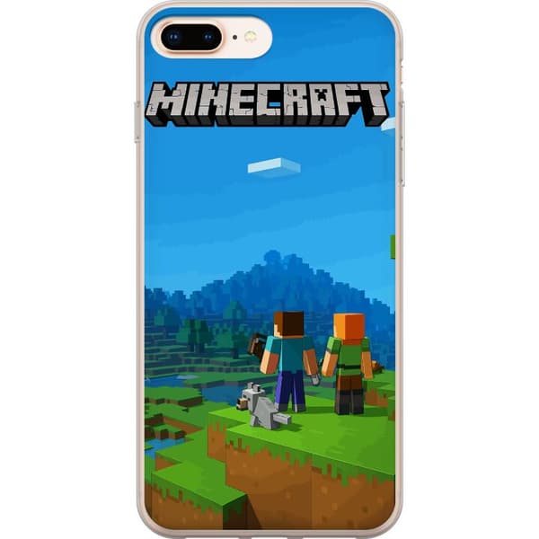 Apple iPhone 8 Plus Gennemsigtig cover Minecraft Key Art