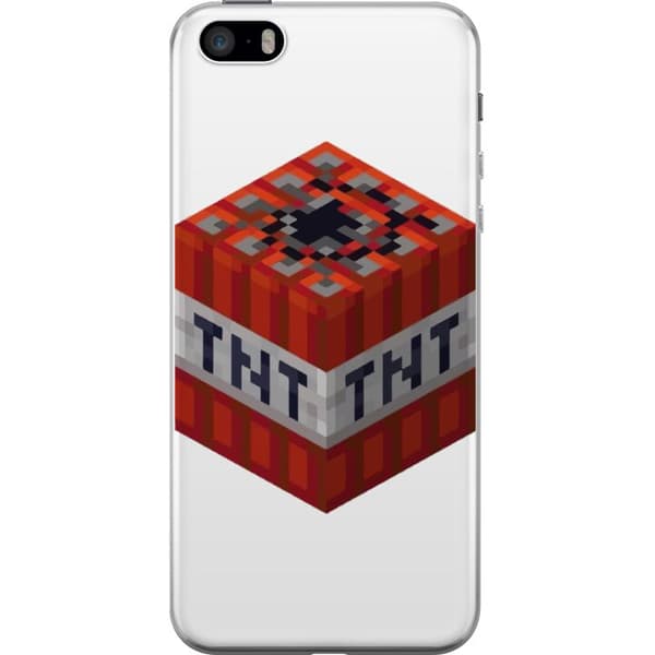 Apple iPhone SE (2016) Läpinäkyvä kuori Minecraft TNT