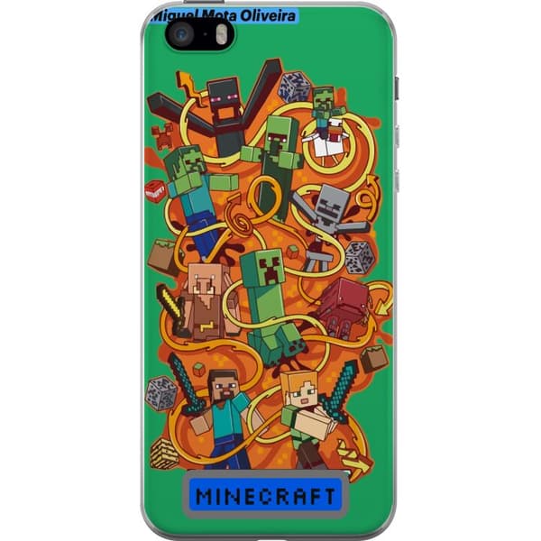 Apple iPhone SE (2016) Gennemsigtig cover Minecraft