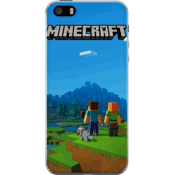 Apple iPhone SE (2016) Gennemsigtig cover Minecraft Key Art