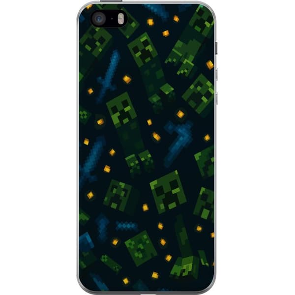 Apple iPhone SE (2016) Gennemsigtig cover Minecraft Dungeons Mob