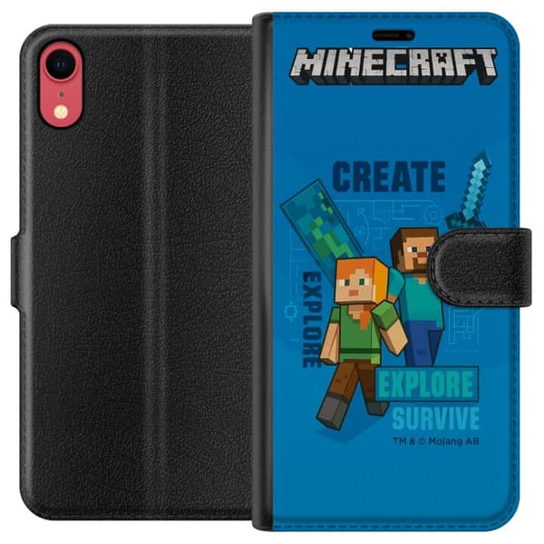 Apple iPhone XR Tegnebogsetui Minecraft Huler