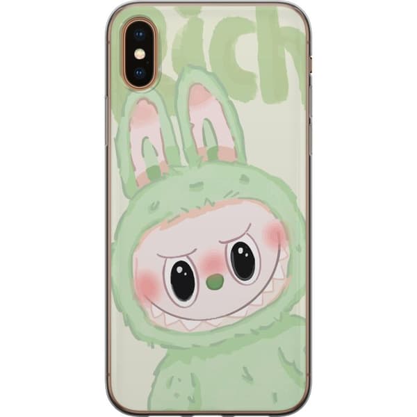 Apple iPhone XS Gjennomsiktig deksel Pop mart labubu
