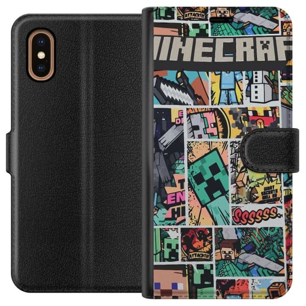 Apple iPhone XS Max Tegnebogsetui Minecraft Kunst