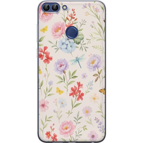 Huawei P smart Genomskinligt Skal Blommor