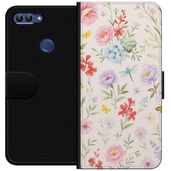 Huawei P smart Plånboksfodral Blommor