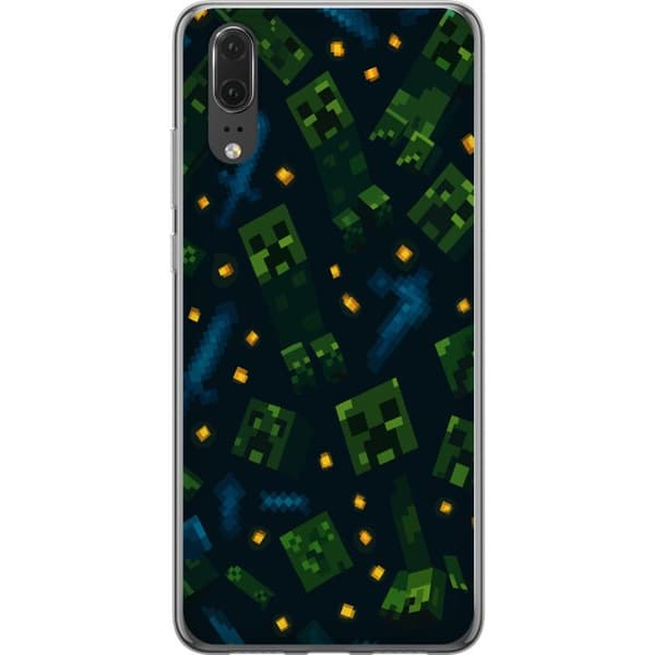 Huawei P20 Gjennomsiktig deksel Minecraft Dungeons Mob