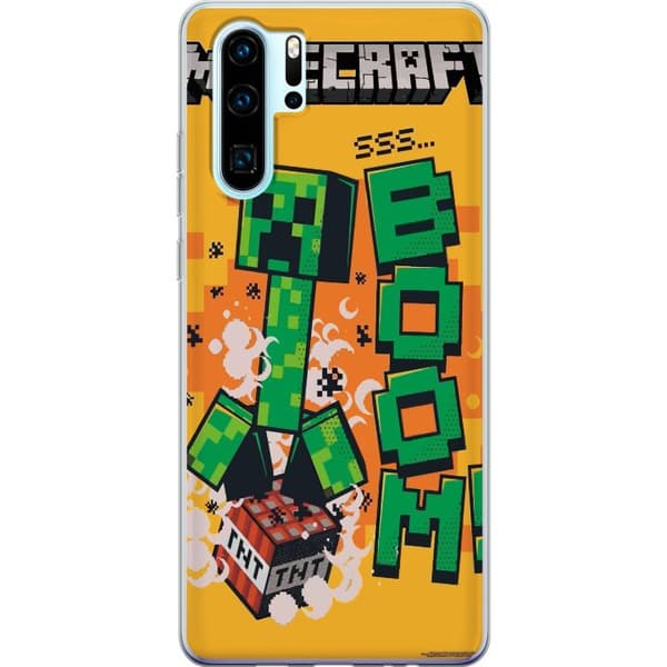 Huawei P30 Pro Genomskinligt Skal Minecraft Boom