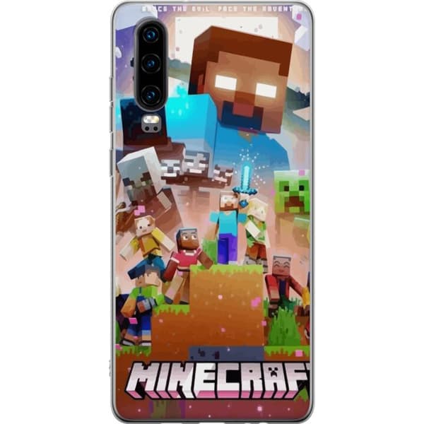 Huawei P30 Läpinäkyvä kuori Minecraft