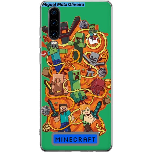 Huawei P30 Gjennomsiktig deksel Minecraft