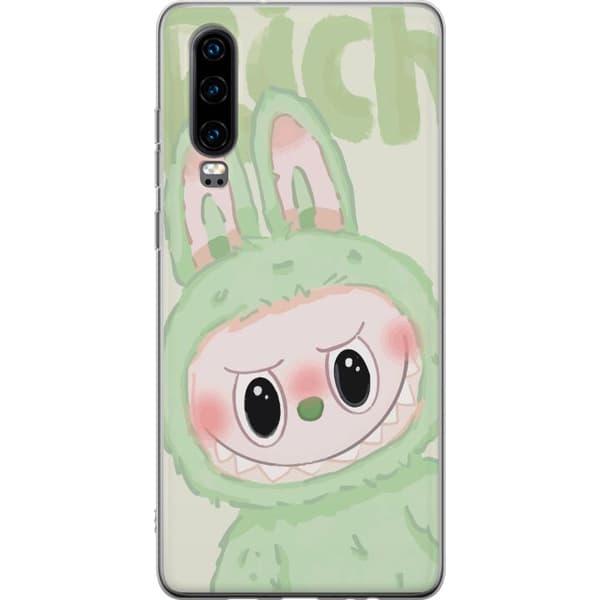 Huawei P30 Genomskinligt Skal Pop mart labubu