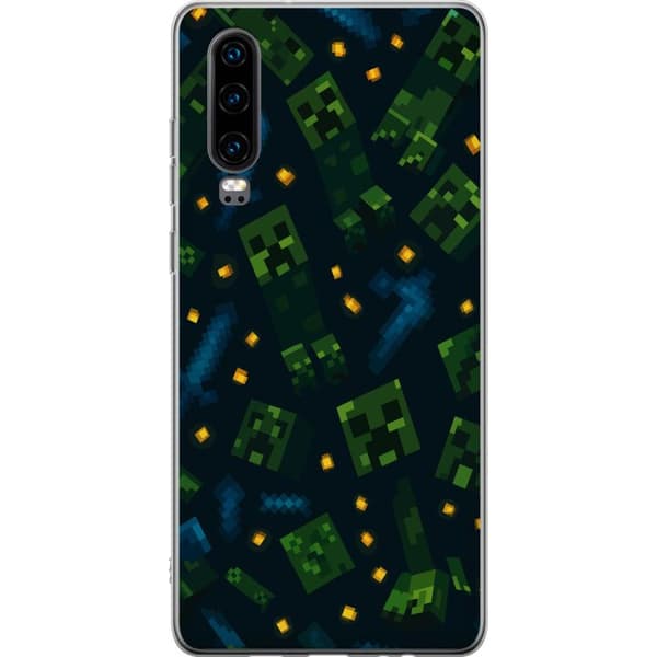 Huawei P30 Gjennomsiktig deksel Minecraft Dungeons Mob