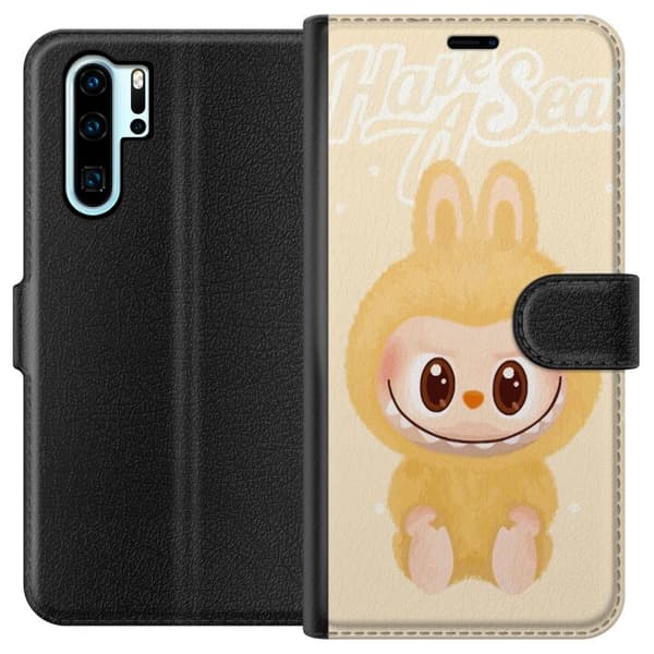 Huawei P30 Pro Lompakkokotelo Pop mart labubu