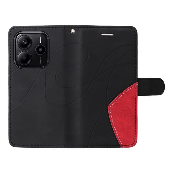 Til Xiaomi Redmi Note 14 4G KT-serie-1 dobbeltfarve tegnebog