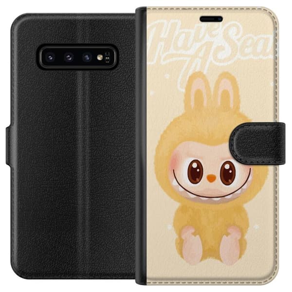 Samsung Galaxy S10 Lompakkokotelo Pop mart labubu