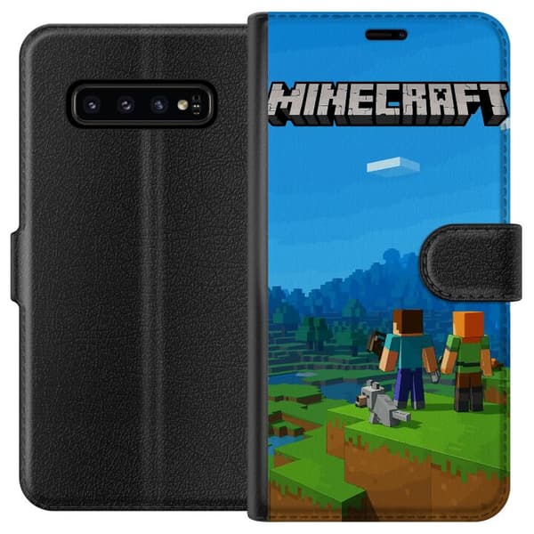 Samsung Galaxy S10 Lommeboketui Minecraft Key Art