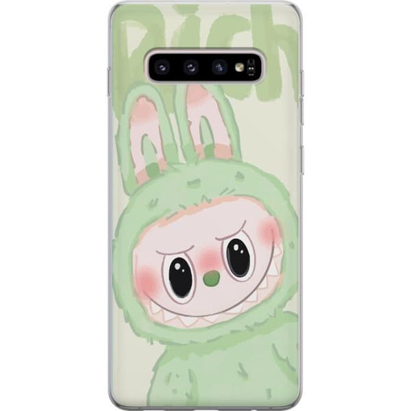 Samsung Galaxy S10+ Genomskinligt Skal Pop mart labubu