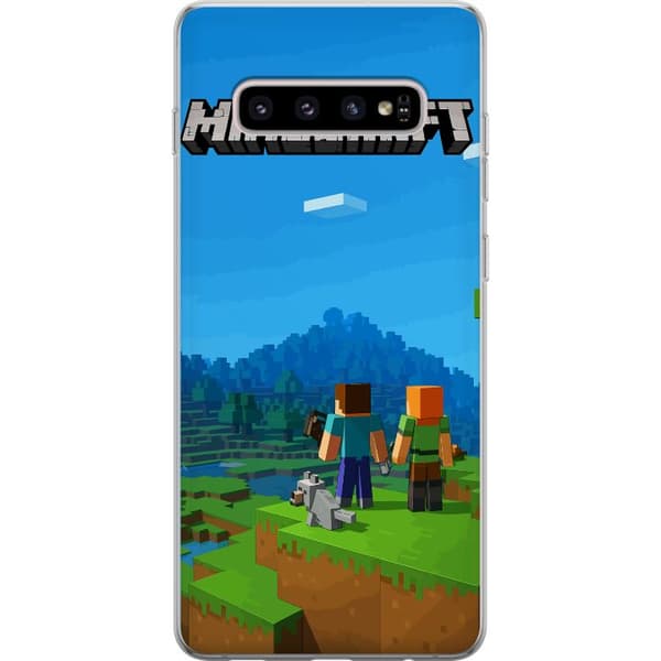 Samsung Galaxy S10+ Läpinäkyvä kuori Minecraft Key Art