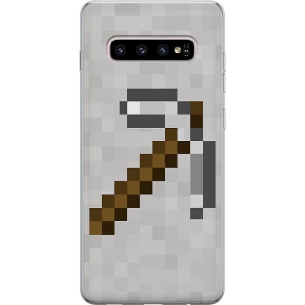 Samsung Galaxy S10+ Läpinäkyvä kuori Minecraft Työkalut