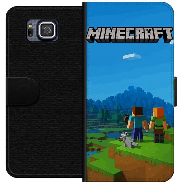 Samsung Galaxy Alpha Plånboksfodral Minecraft Key Art