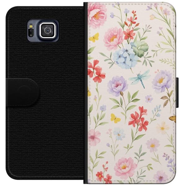 Samsung Galaxy Alpha Plånboksfodral Blommor