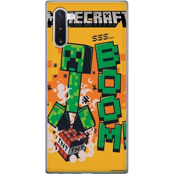 Samsung Galaxy Note10 Genomskinligt Skal Minecraft Boom