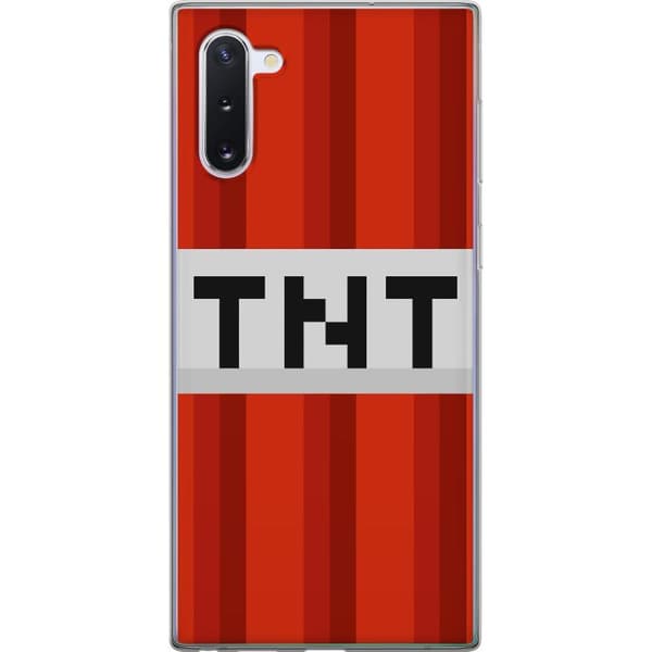 Samsung Galaxy Note10 Läpinäkyvä kuori Minecraft TNT