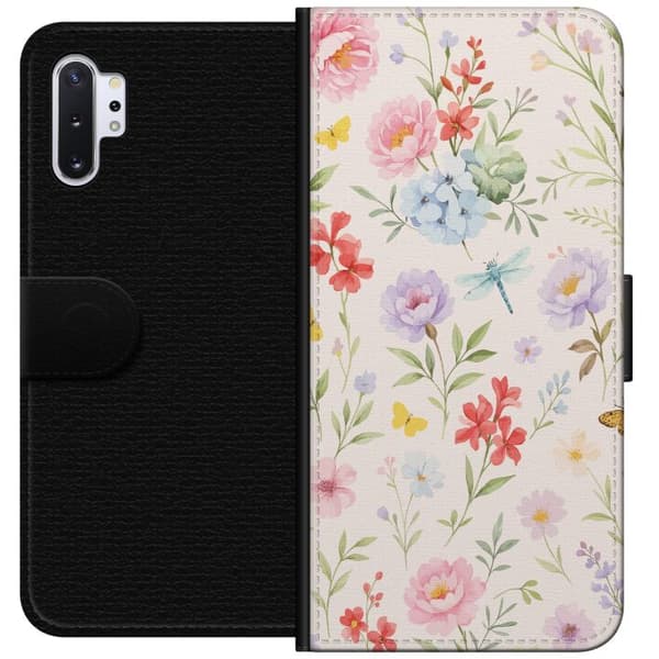 Samsung Galaxy Note10+ Tegnebogsetui Blomster