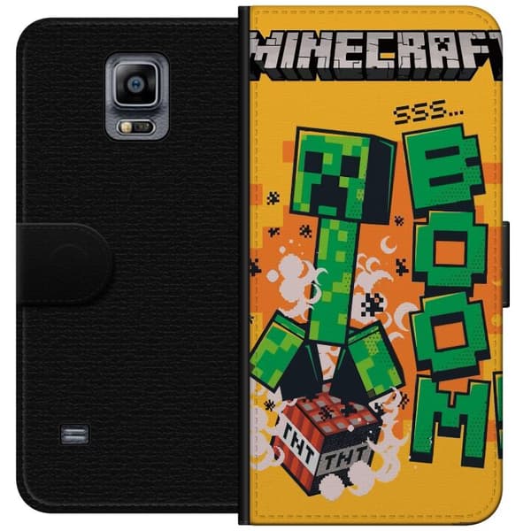 Samsung Galaxy Note 4 Lompakkokotelo Minecraft Boom