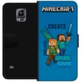 Miniatyrbillede 1 af 3: Samsung Galaxy Note 4 Tegnebogsetui Minecraft Huler