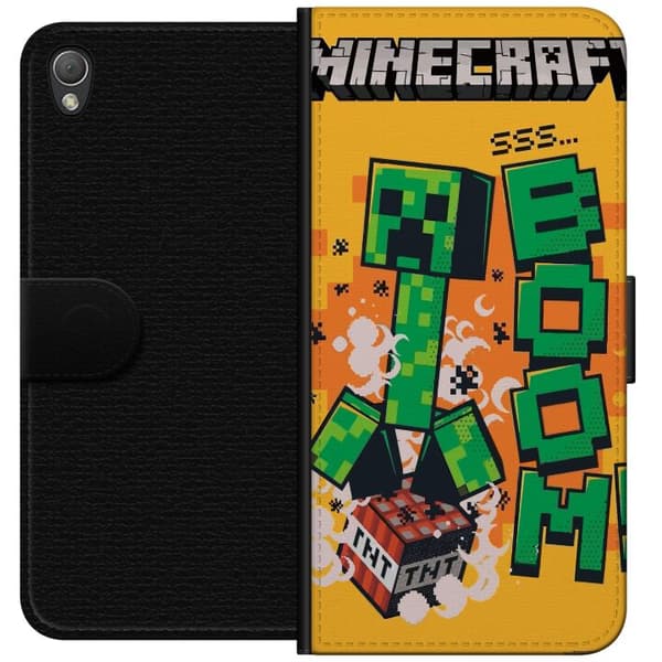 Sony Xperia Z3 Lompakkokotelo Minecraft Boom
