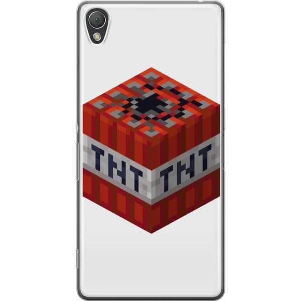 Sony Xperia Z3 Läpinäkyvä kuori Minecraft TNT