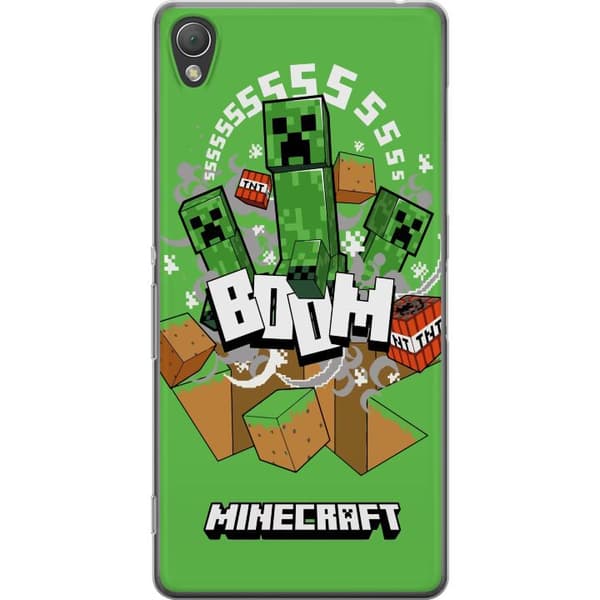 Sony Xperia Z3 Läpinäkyvä kuori Minecraft Boom