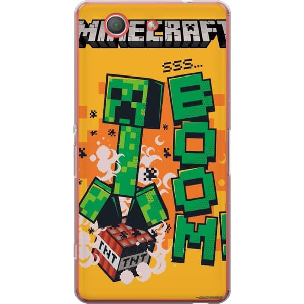Sony Xperia Z3 Compact Läpinäkyvä kuori Minecraft Boom