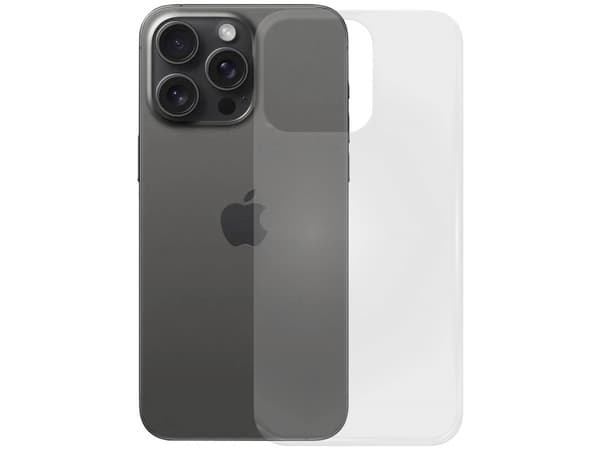 PEDEA 50160976, Suojus, Apple, iPhone 15 Pro, 15,5 cm (6.1"), Läpinäkyvä