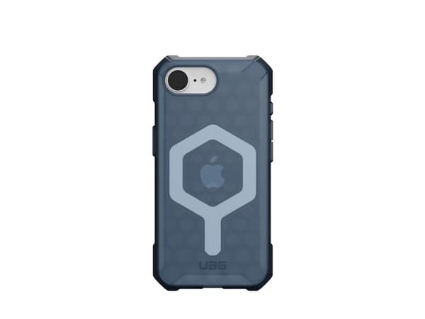 UAG Urban Armor Gear dėklas ESSENTIAL ARMOR suderinamas su MagSafe, skirtas IPHONE 16e cloud mėlynas