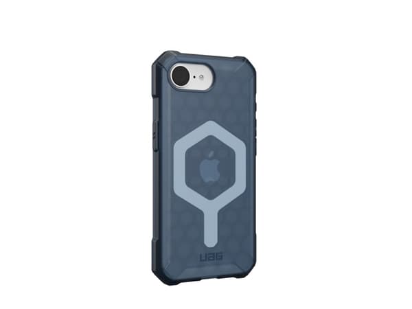 UAG Urban Armor Gear dėklas ESSENTIAL ARMOR suderinamas su MagSafe, skirtas IPHONE 16e cloud mėlynas