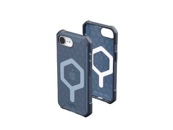 UAG Urban Armor Gear dėklas ESSENTIAL ARMOR suderinamas su MagSafe, skirtas IPHONE 16e cloud mėlynas
