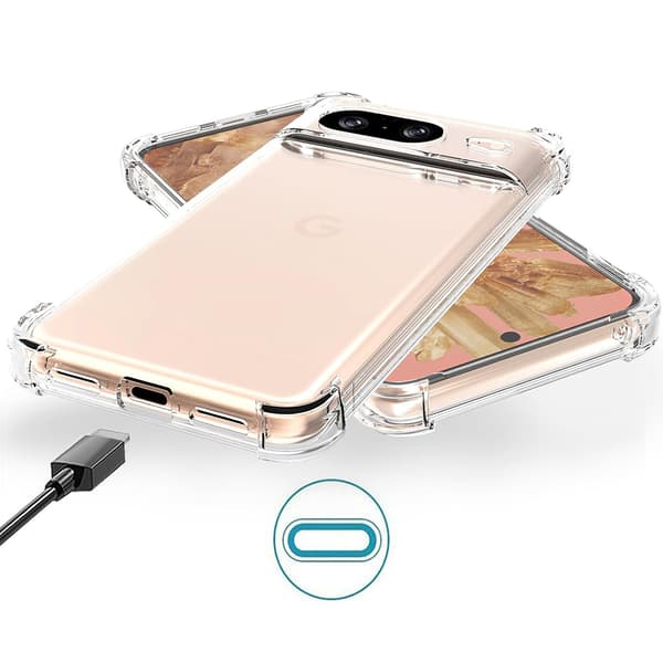 Google Pixel 8 - Flexibelt Skyddsskal i Silikon för Bättre Grepp