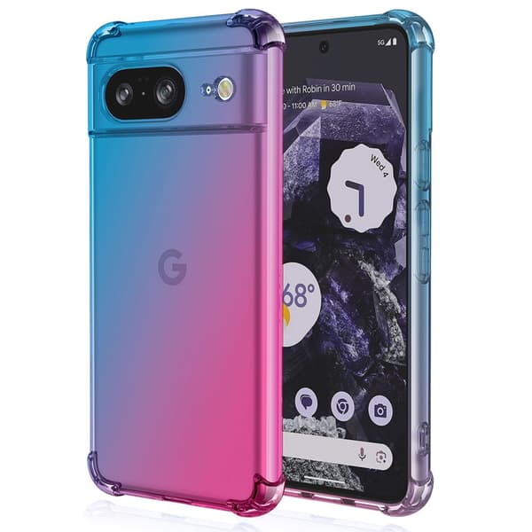 Google Pixel 8 - Flexibelt Skyddsskal i Silikon för Bättre Grepp
