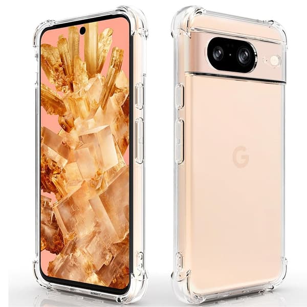 Google Pixel 8 - Flexibelt Skyddsskal i Silikon för Bättre Grepp