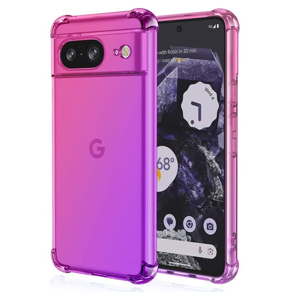 Google Pixel 8 - Flexibelt Skyddsskal i Silikon för Bättre Grepp