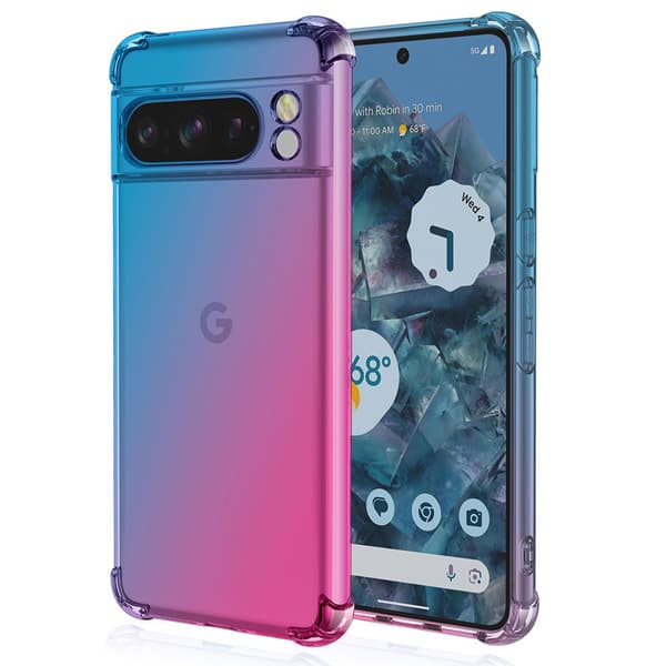 Google Pixel 9 Pro - Reptåligt Transparent Silikon Skal
