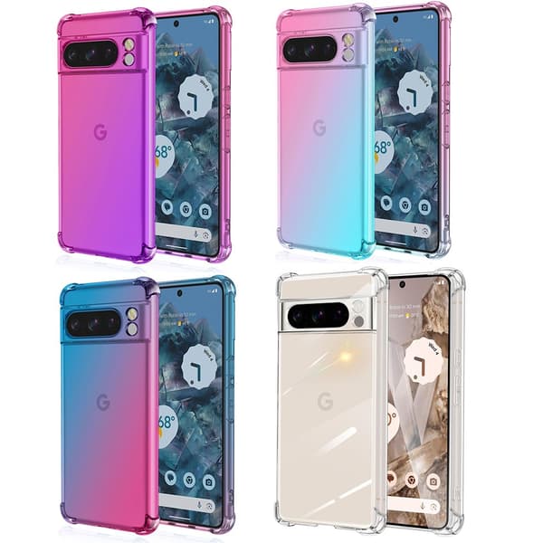 Google Pixel 9 Pro - Reptåligt Transparent Silikon Skal
