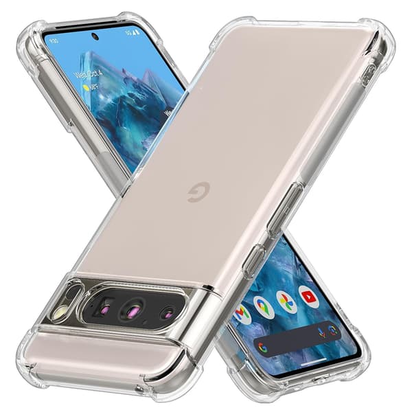 Google Pixel 9 Pro - Reptåligt Transparent Silikon Skal