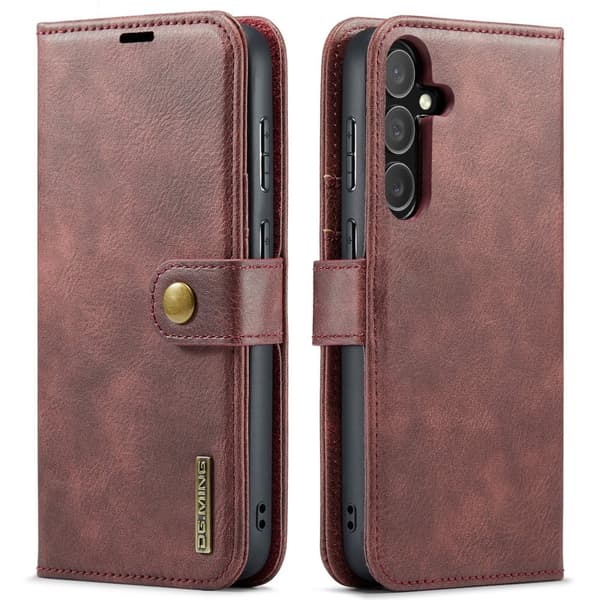 Galaxy S23 Plus - 2-i-1 Läderfodral i Retrodesign