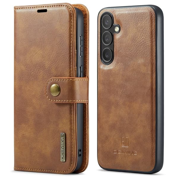 Galaxy S23 Plus - 2-i-1 Läderfodral i Retrodesign