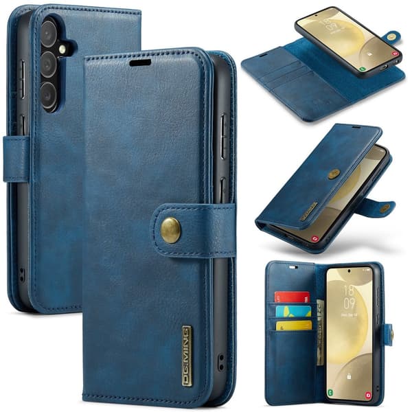 Galaxy S23 Plus - 2-i-1 Läderfodral i Retrodesign