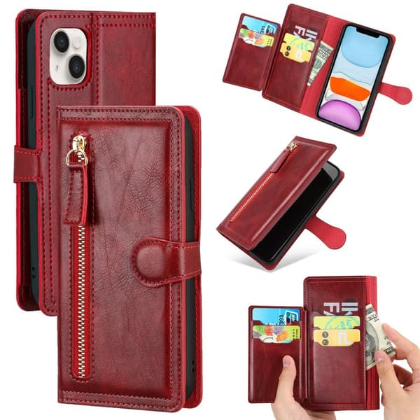 iPhone 13 - Lyxigt Wallet Case med Kort- & Myntfack