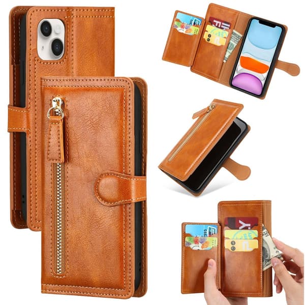 iPhone 13 - Lyxigt Wallet Case med Kort- & Myntfack